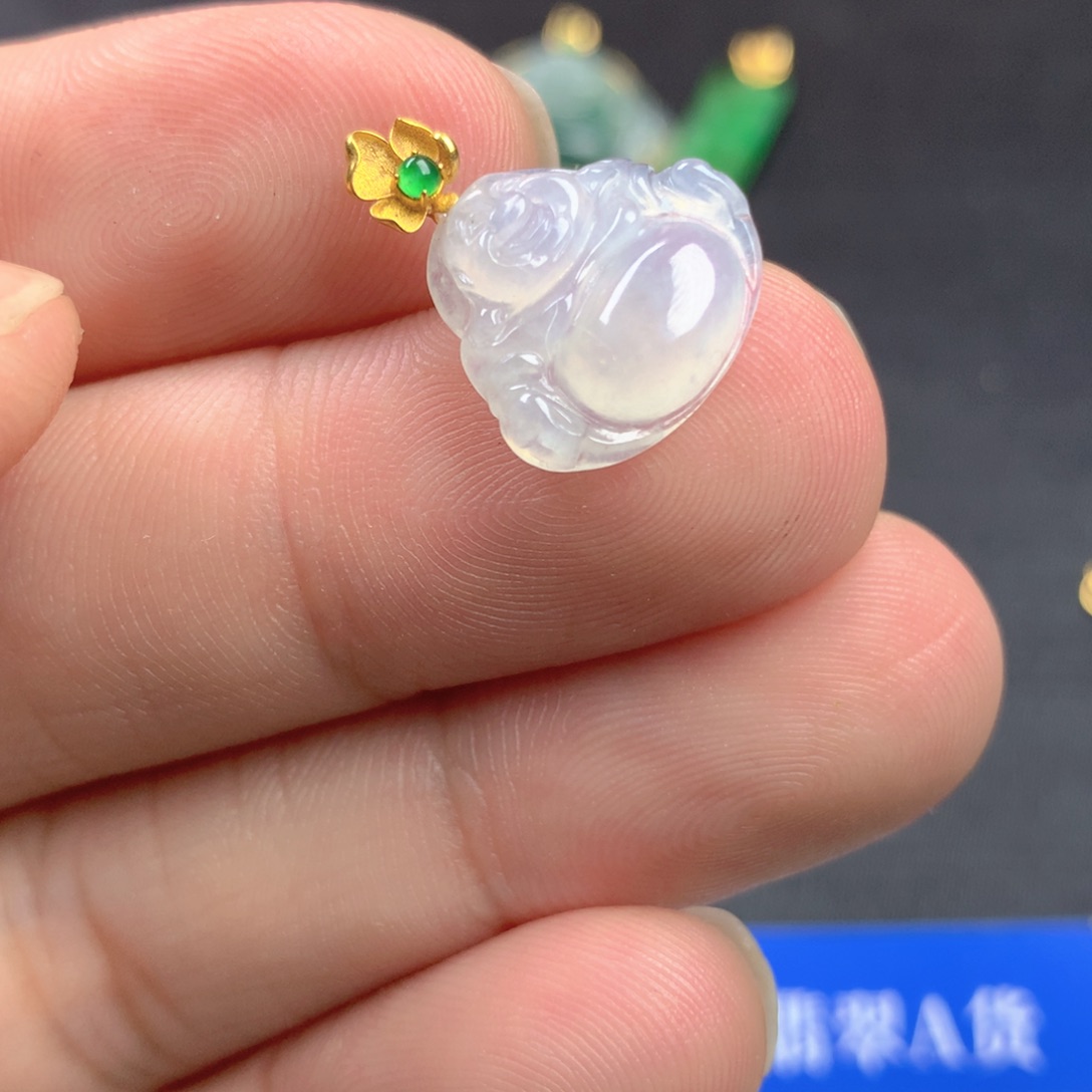 【闪购商品】颈饰18K金镶嵌翡翠翡翠