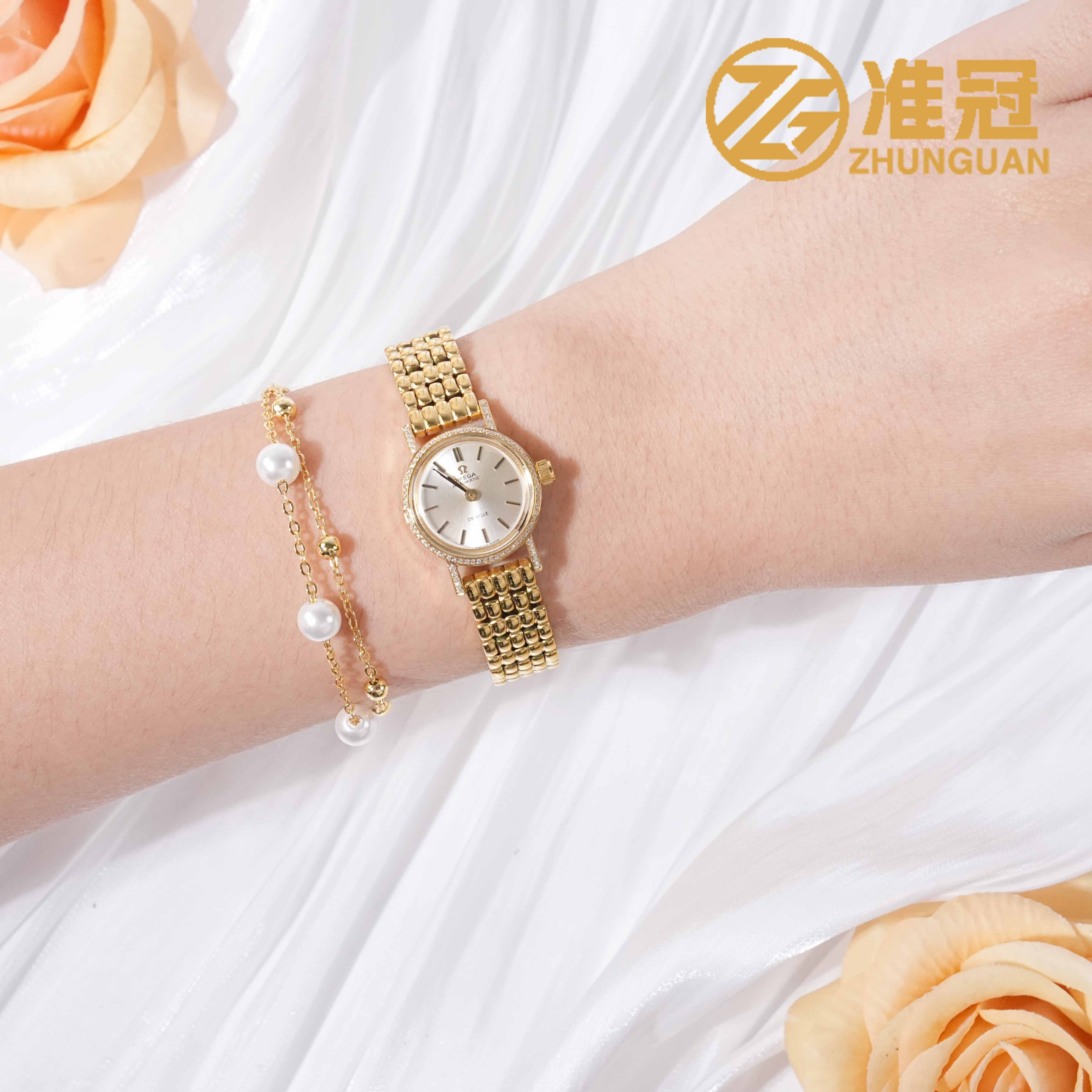 95新 Omega/欧米茄 19.5mm碟飞手动机械FN5929后钻瑞士名表