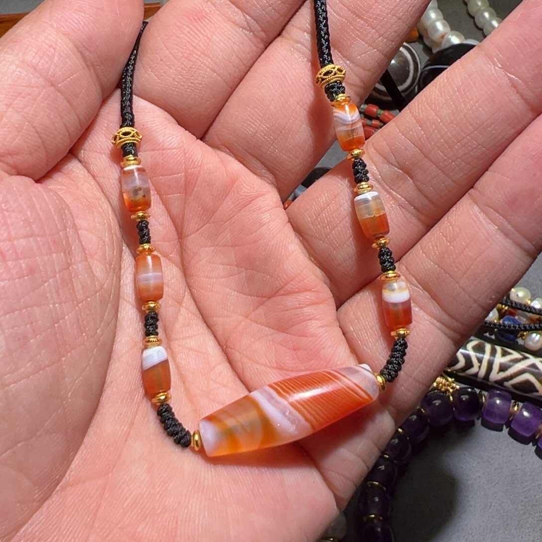 玛瑙/玉髓未镶嵌颈饰