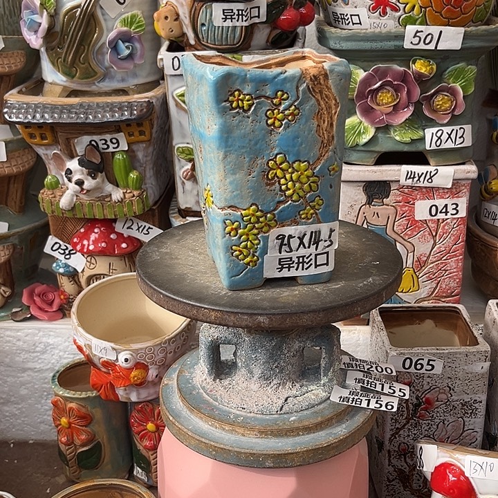 粗陶材质多肉花盆