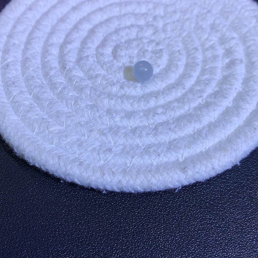 散珠翡翠天然缅甸翡翠单珠卡7.3白冰