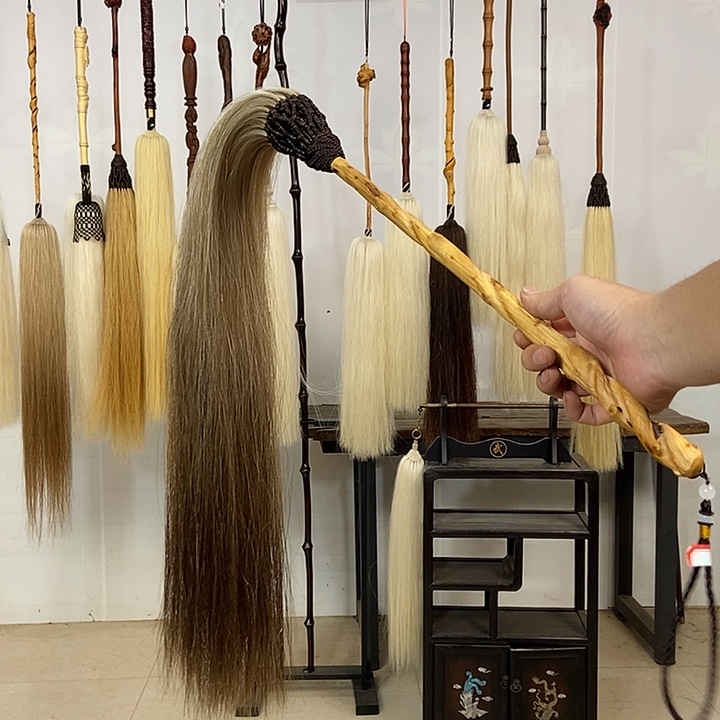 纯手工制作马尾拂尘