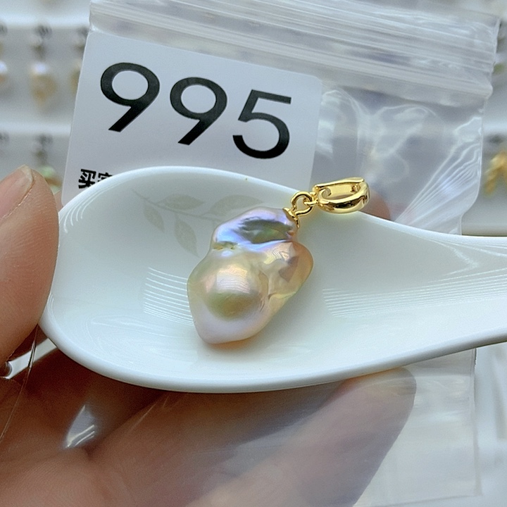 淡水珍珠颈饰银S925镶嵌