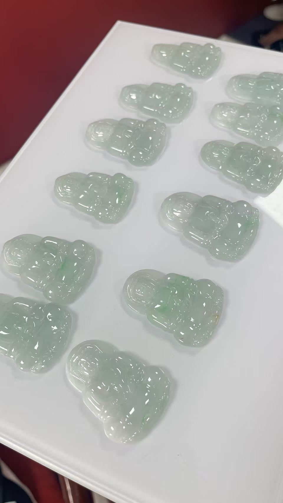 102401 天然缅甸翡翠 观音挂件多样性发其一（88888）