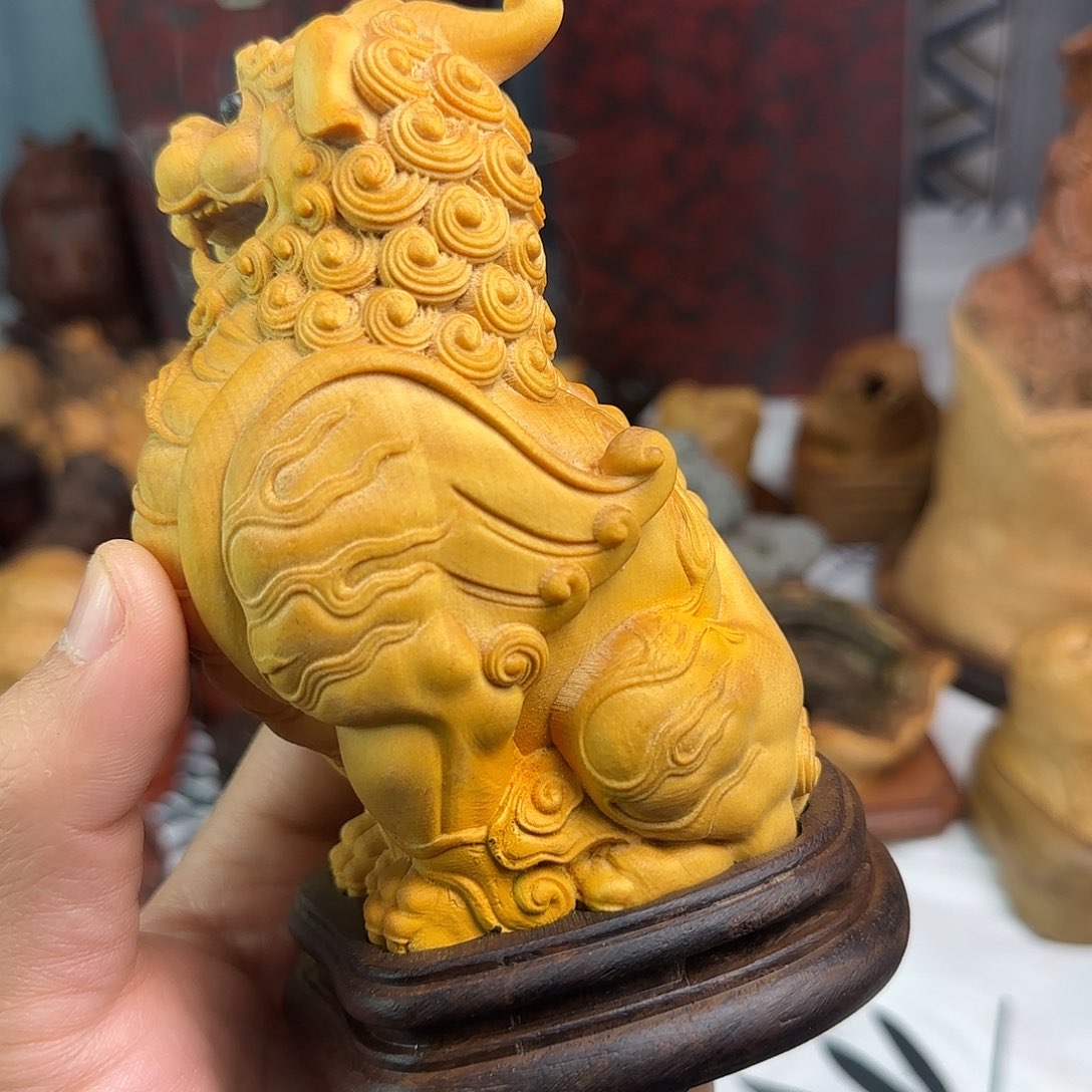 黄杨木香薰炉摆件工艺品