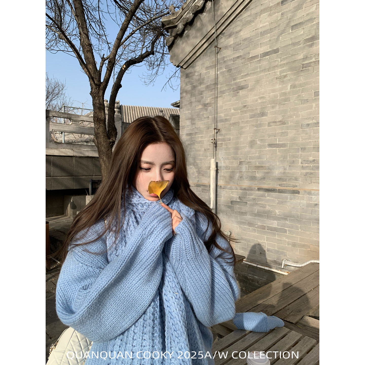 圈圈cooky【12.8 20点上新】爱丁堡冬日帽子+围巾+毛衣三件套L1268A