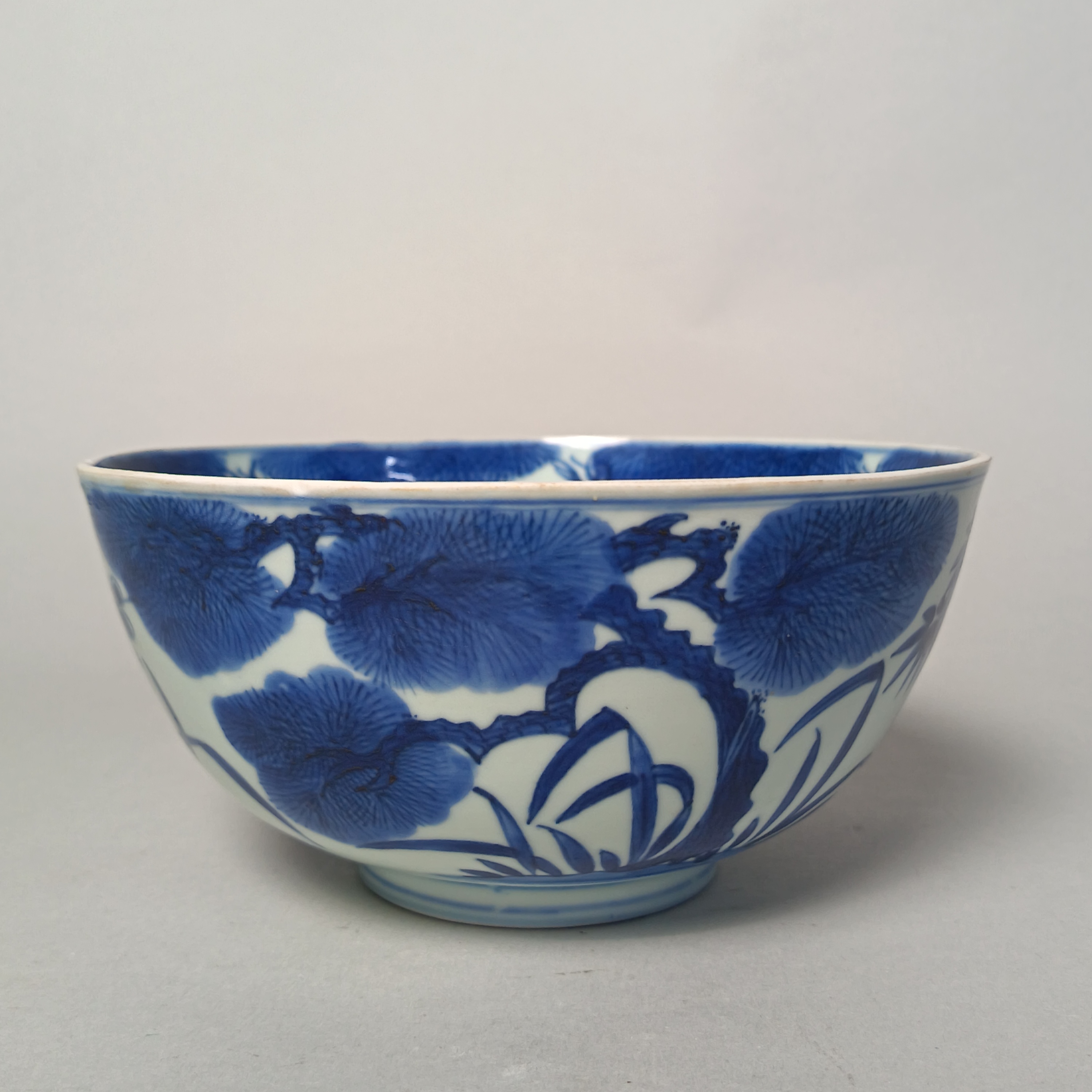 【010021750】清康熙 青花松竹梅大碗