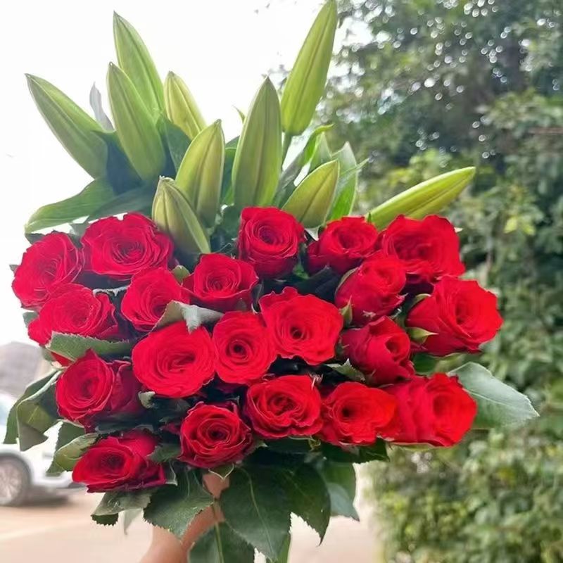 【鲜花爆款组合】爱莎红玫瑰香槟玫瑰粉玫瑰组合云南源头基地直发