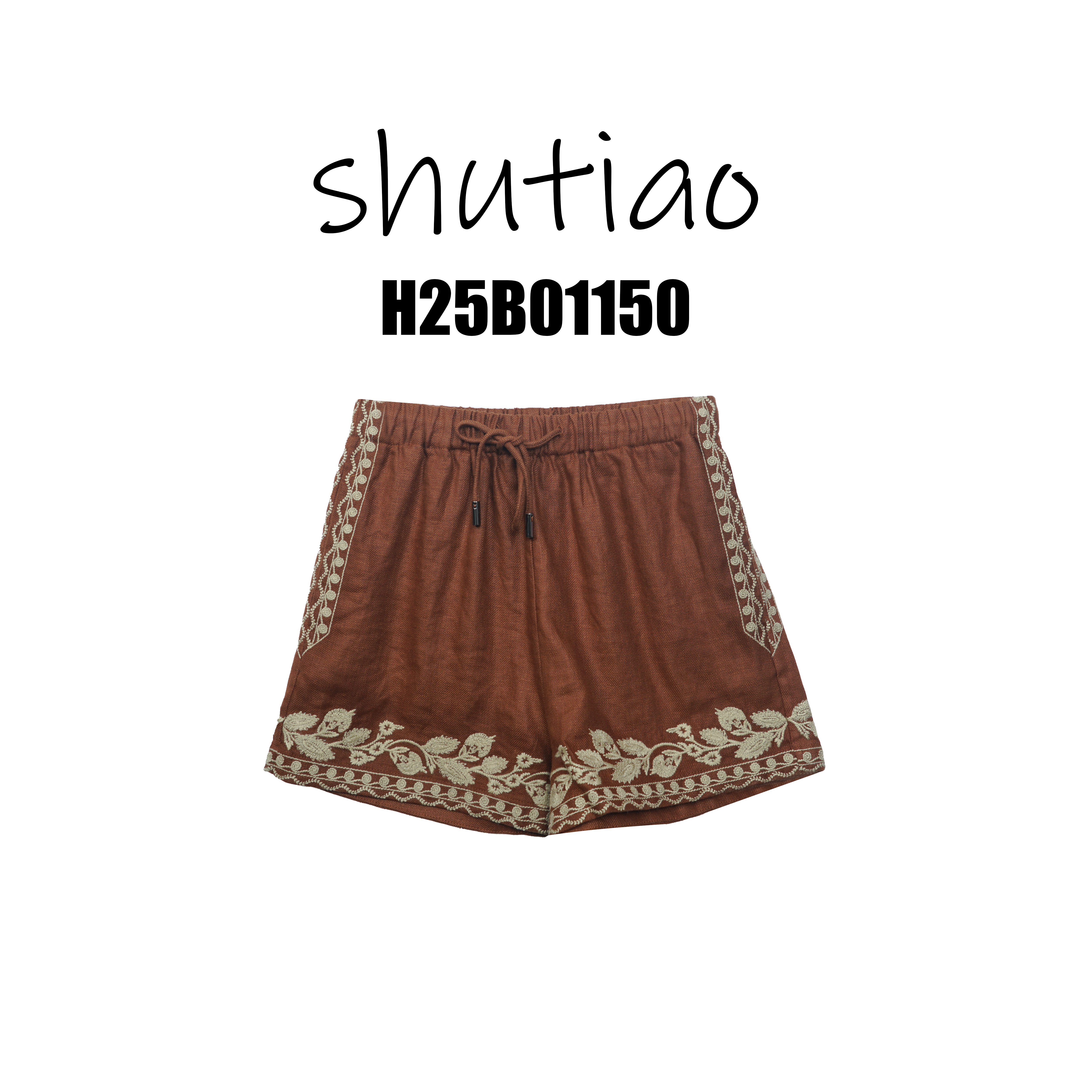 【SHUTIAO】2025春夏：新款小众设计款短裤H25B01150