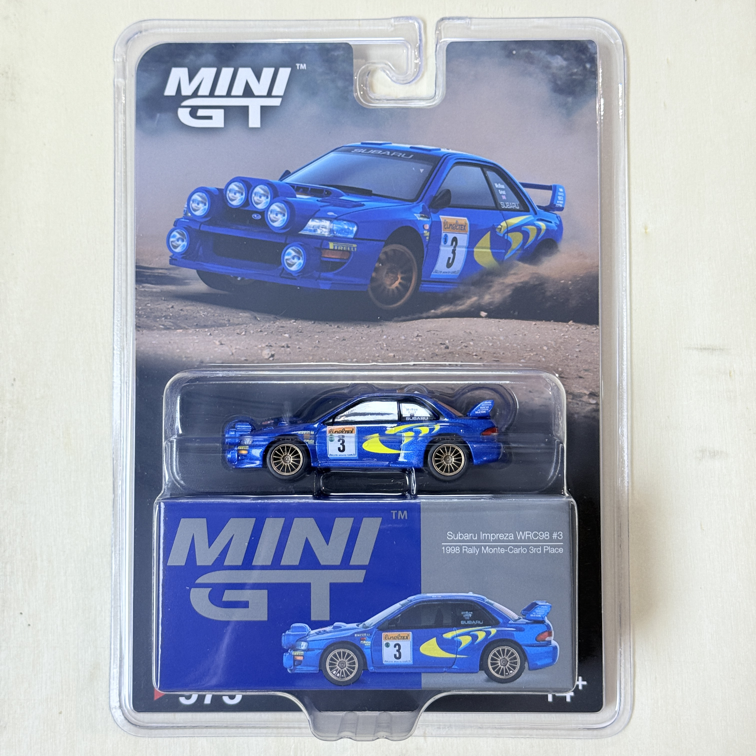 MINIGT 1:64#975 Subaru 斯巴鲁 WRC98 合金汽车模