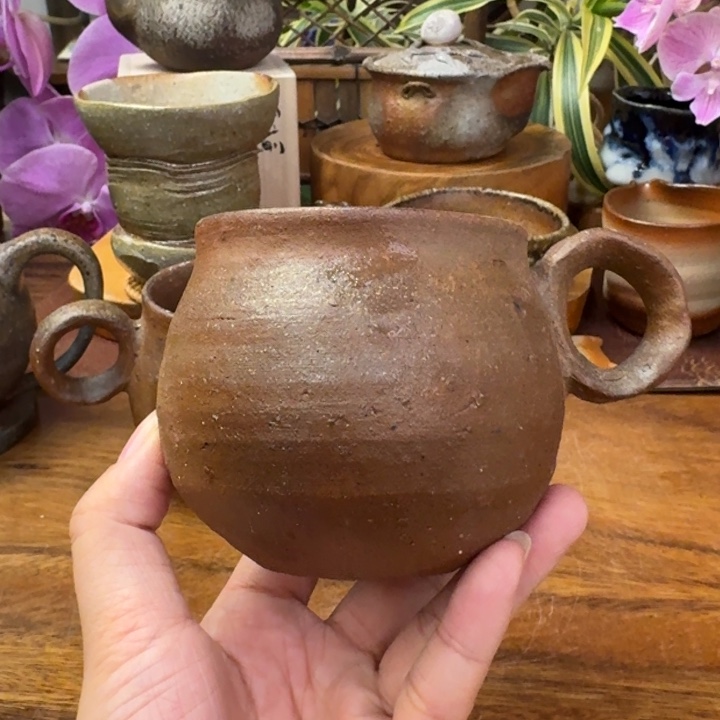 ****叶末石泰节备前烧马克杯福利一口价