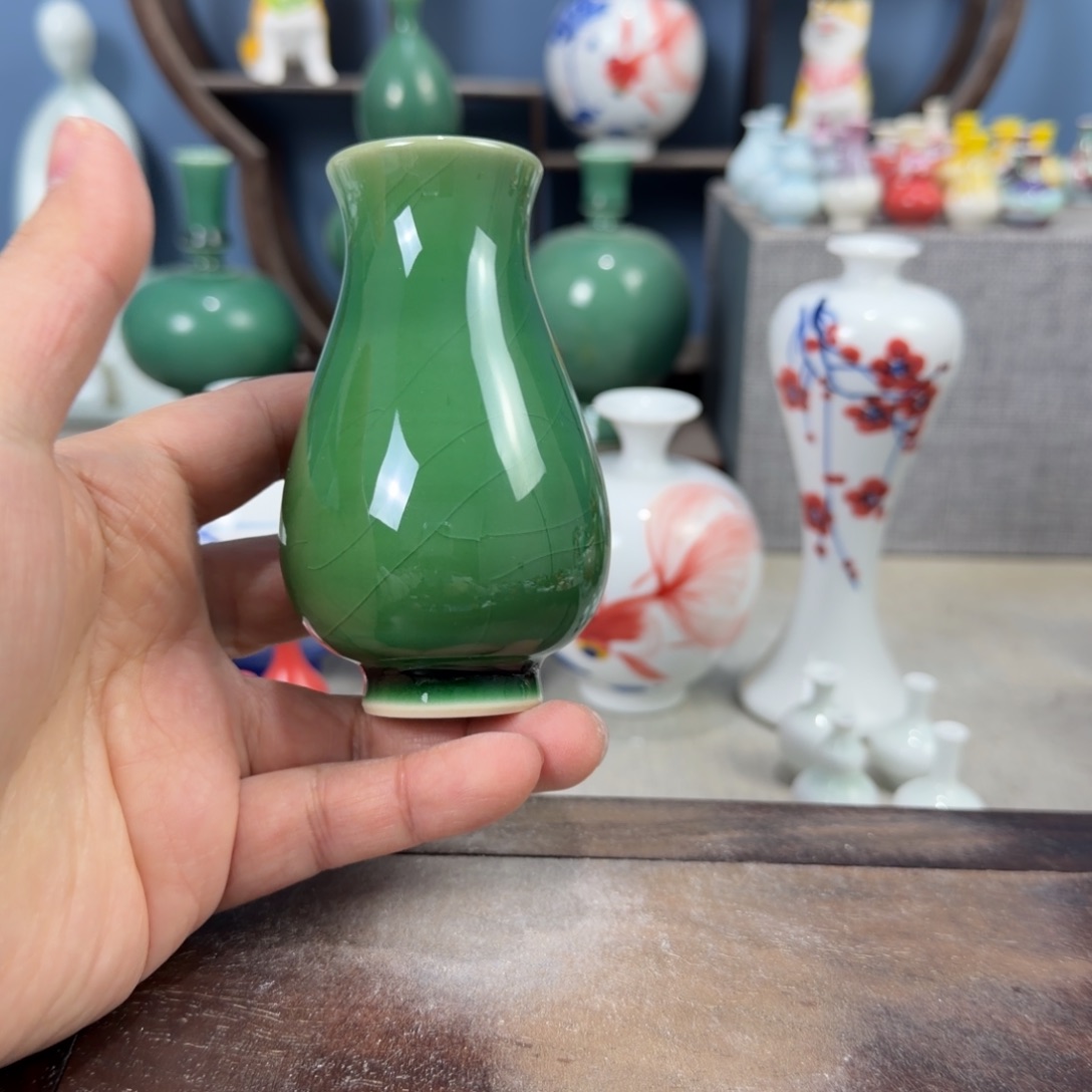 陶瓷手工小花器摆件