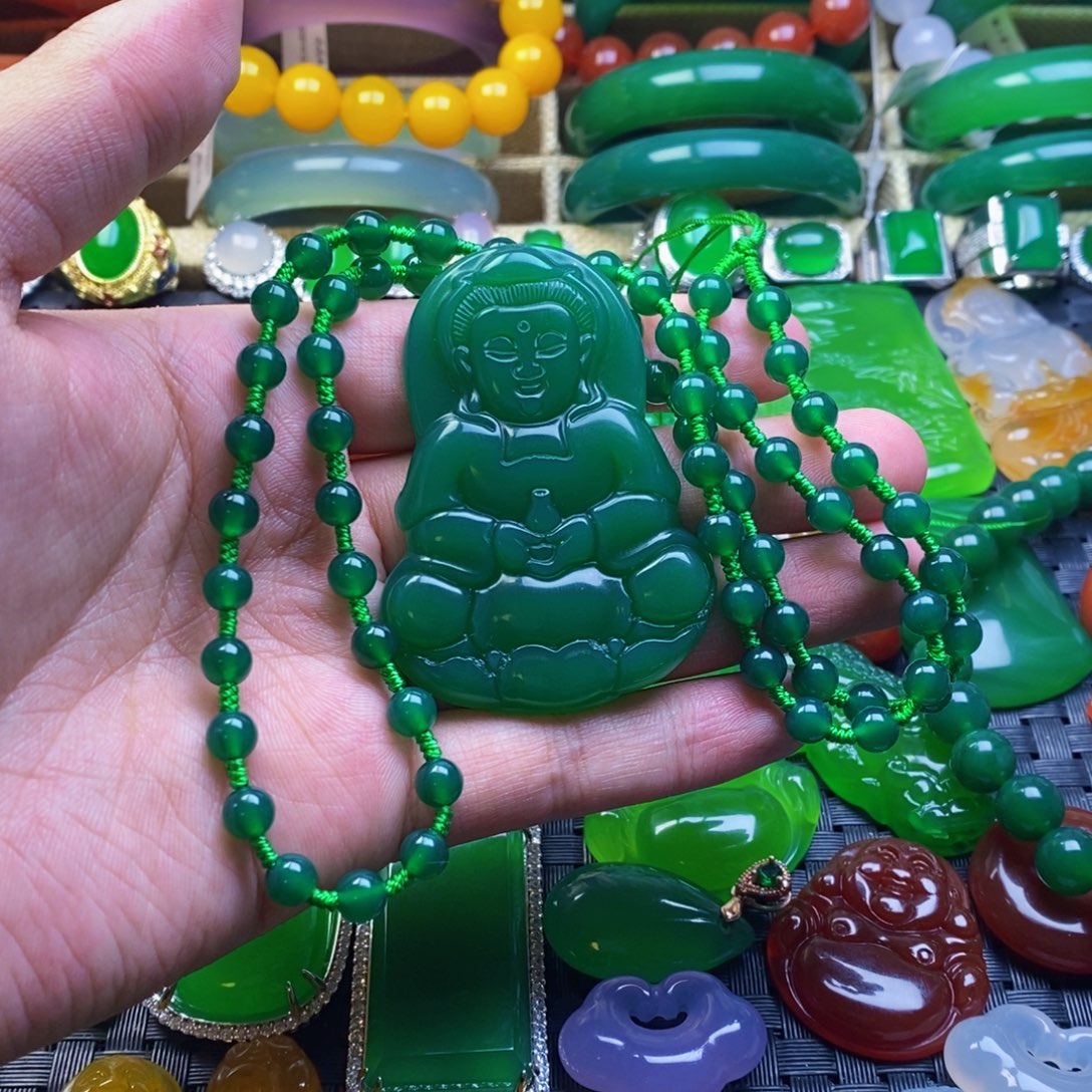 铭***昱玛瑙/玉髓未镶嵌颈饰