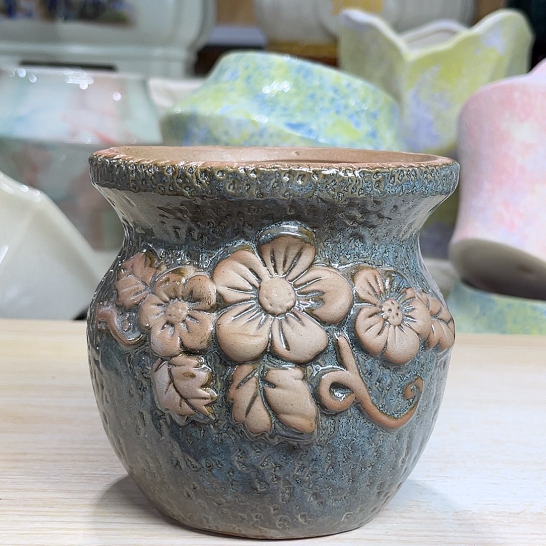 陶瓷绿植多肉微瑕花盆外口径： 10*11