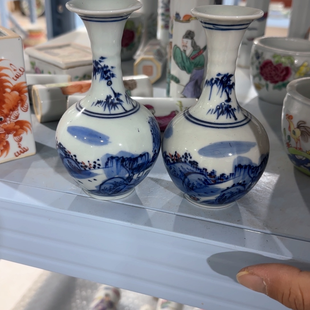 瓷片摆件手绘瓷器全部处理