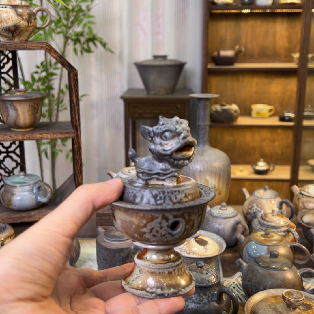 不染柴烧精品香炉