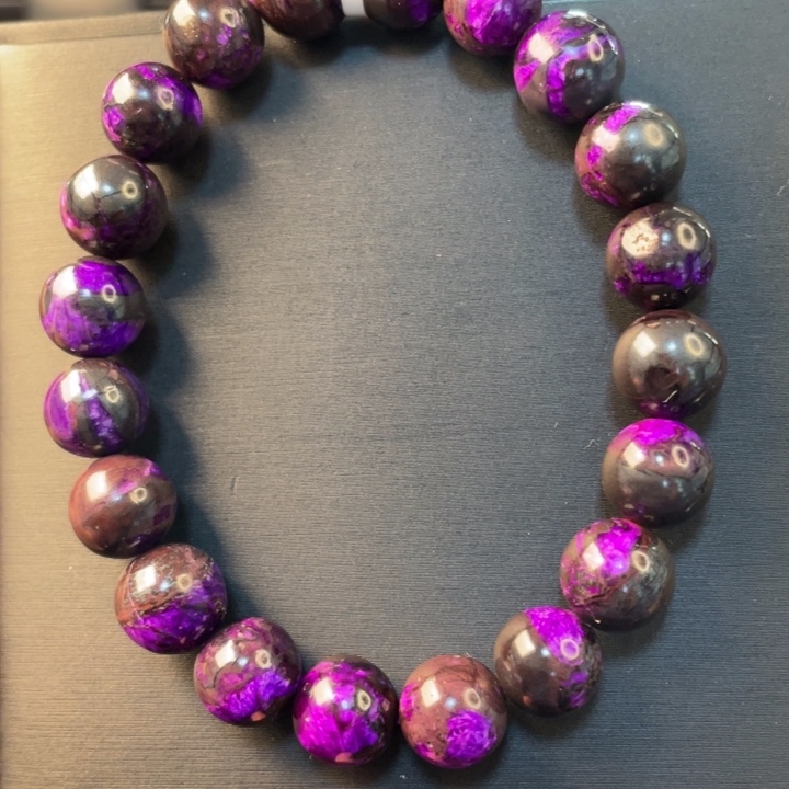 苏纪石（舒俱来）未镶嵌手串樱花紫10m