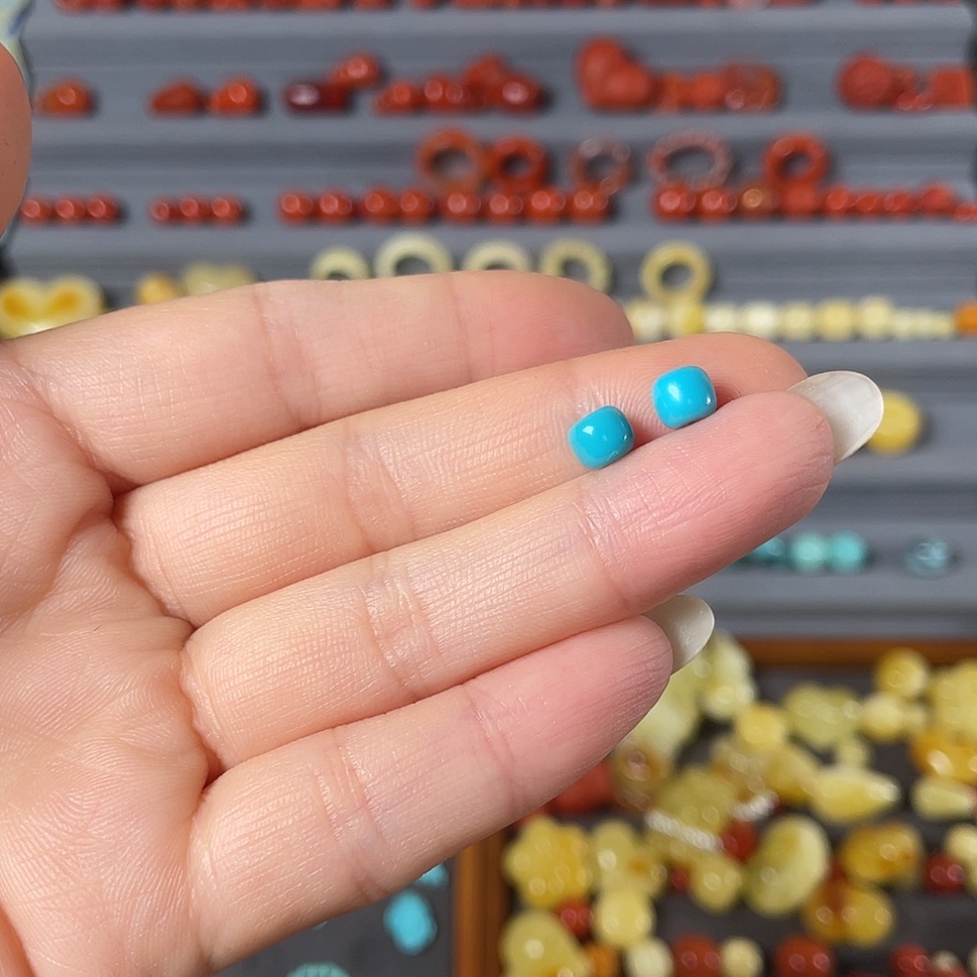 A***e绿松石未镶嵌老型5mm