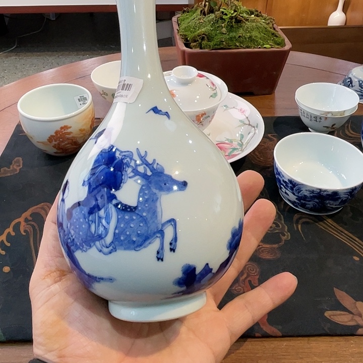 嘛**呼青花柴窑人物宝贝