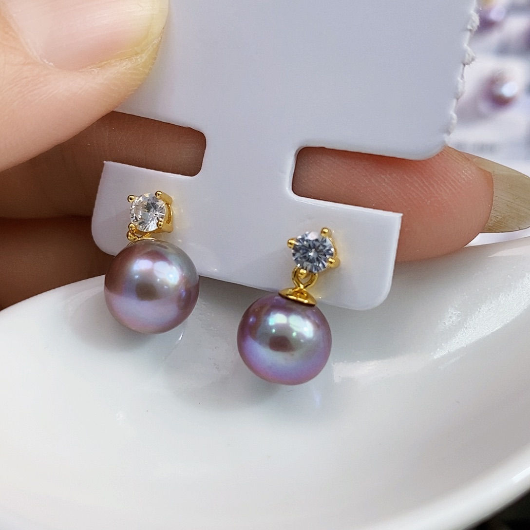 银S925镶嵌特价秒杀正版珠宝淡水极光炫彩珍珠淡水珍珠