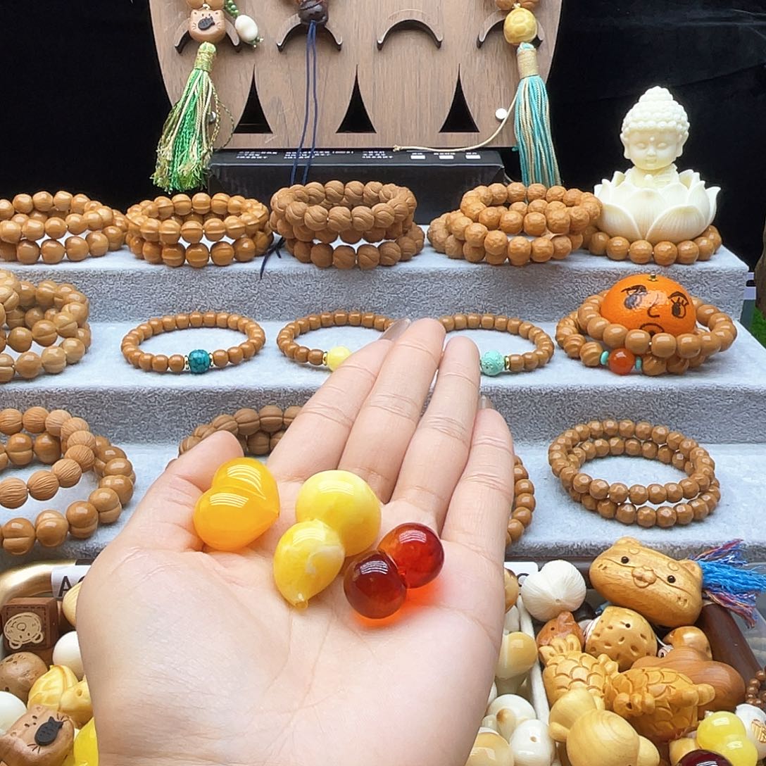 猴头核桃吊坠小配件桃心葫芦