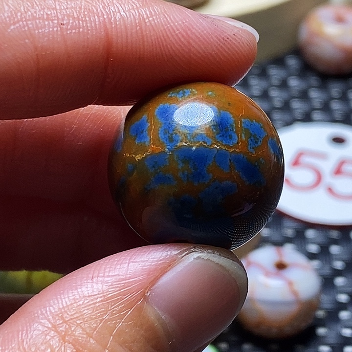 夜***鹰玛瑙/玉髓未镶嵌颈饰