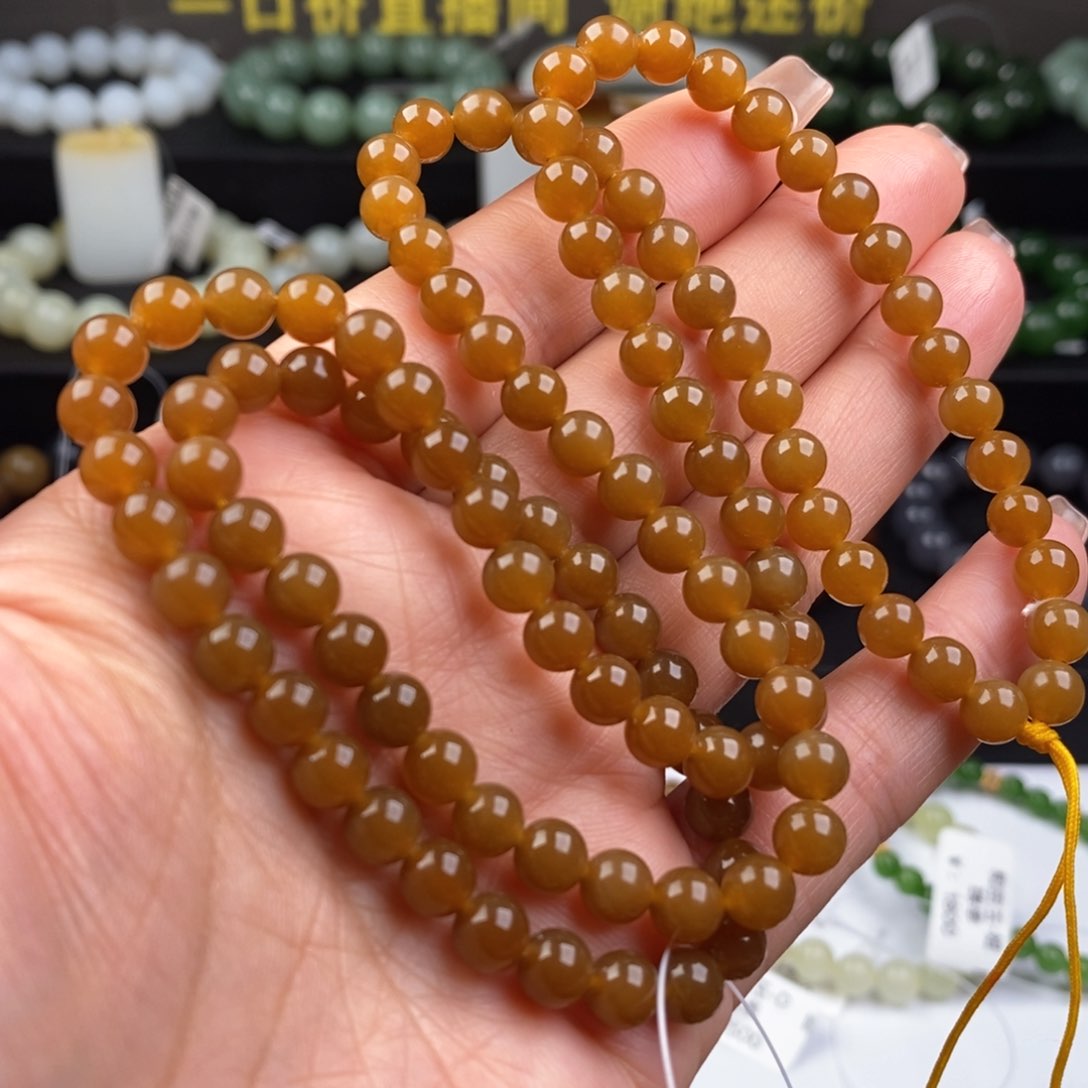 和田玉手串未镶嵌