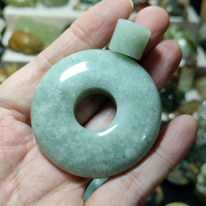 岫玉平安扣未镶嵌