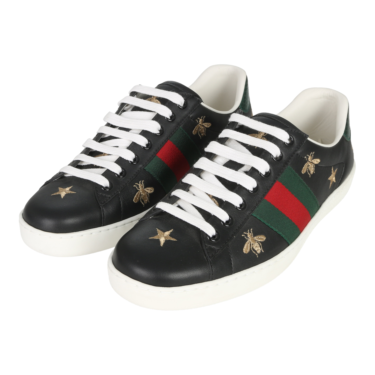 未使用 GUCCI/古驰 GUCCI 男士黑色休闲鞋低帮1811002000019