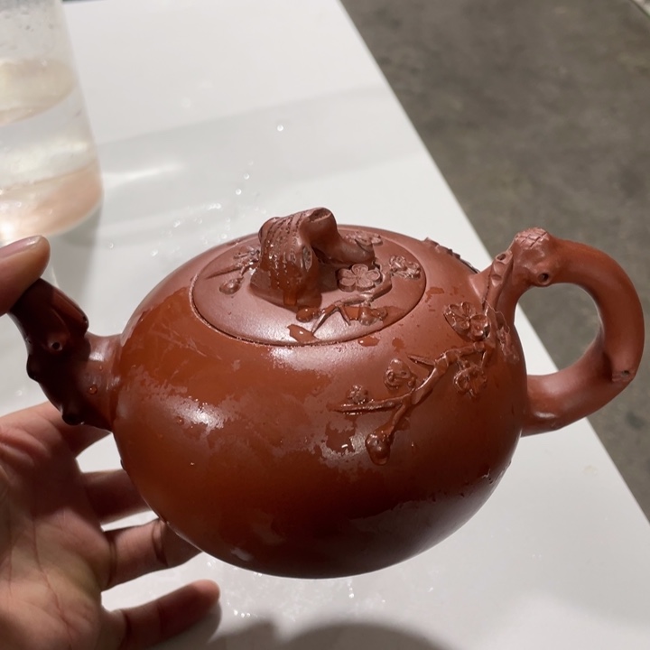 紫砂茶壶老厂紫砂壶一件。