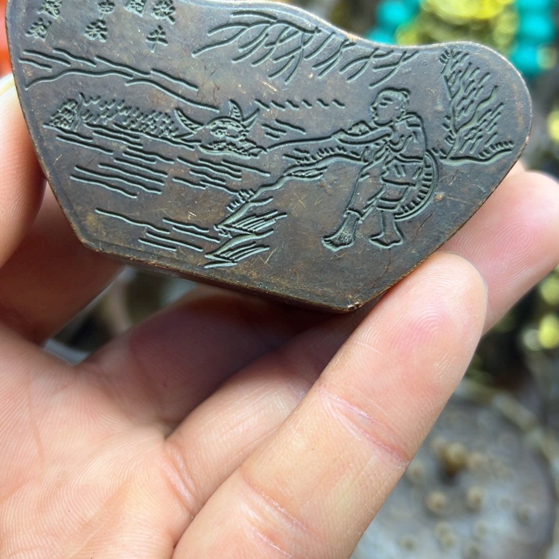 铜摆件欢迎欢迎你