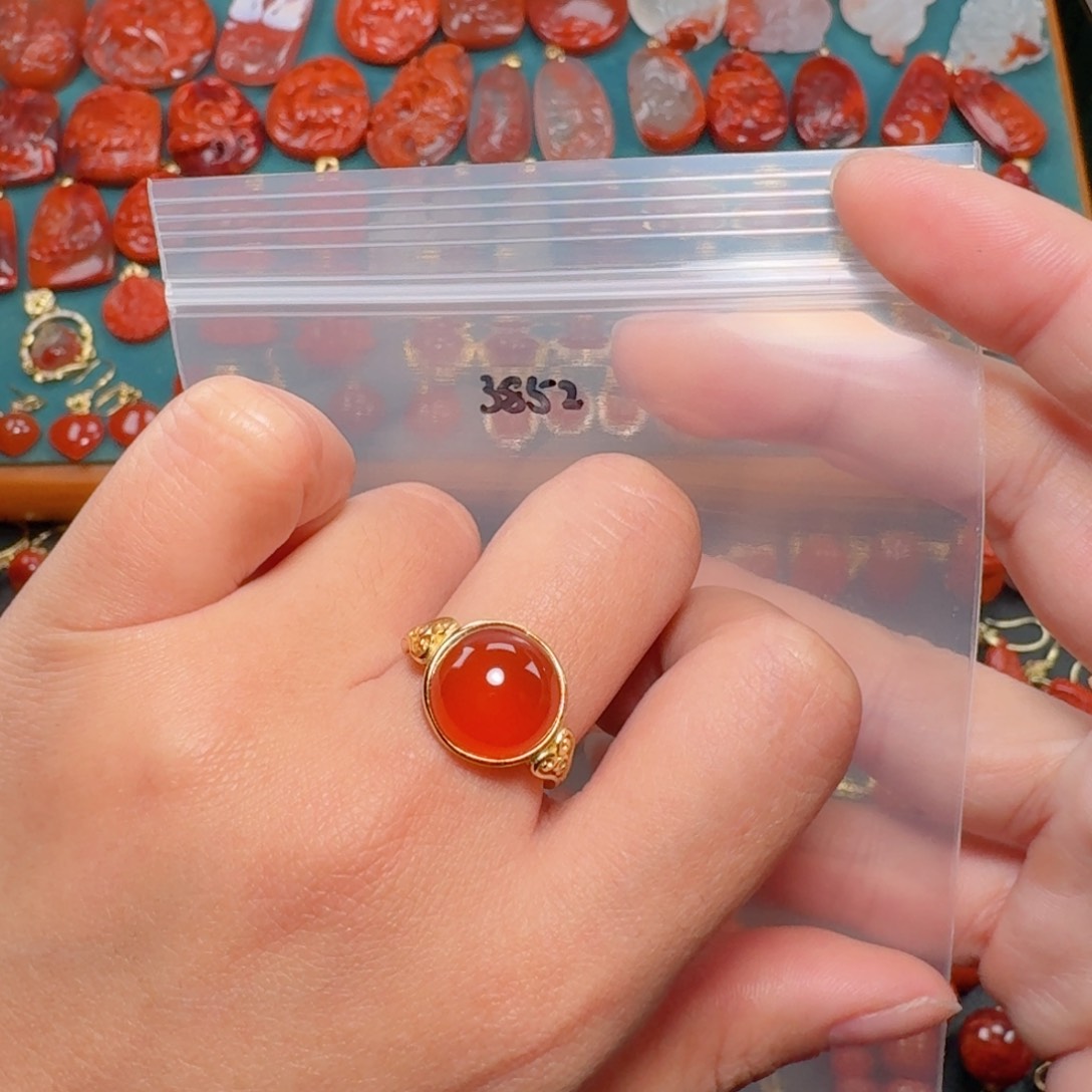 南红玛瑙南红银S925镶嵌