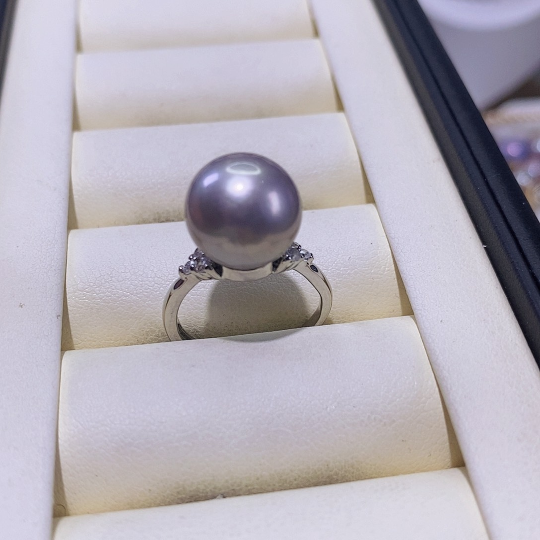淡水珍珠戒指合金