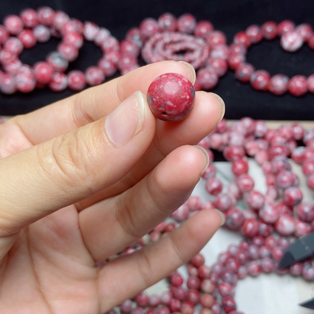 天然辰砂朱砂原石卡12