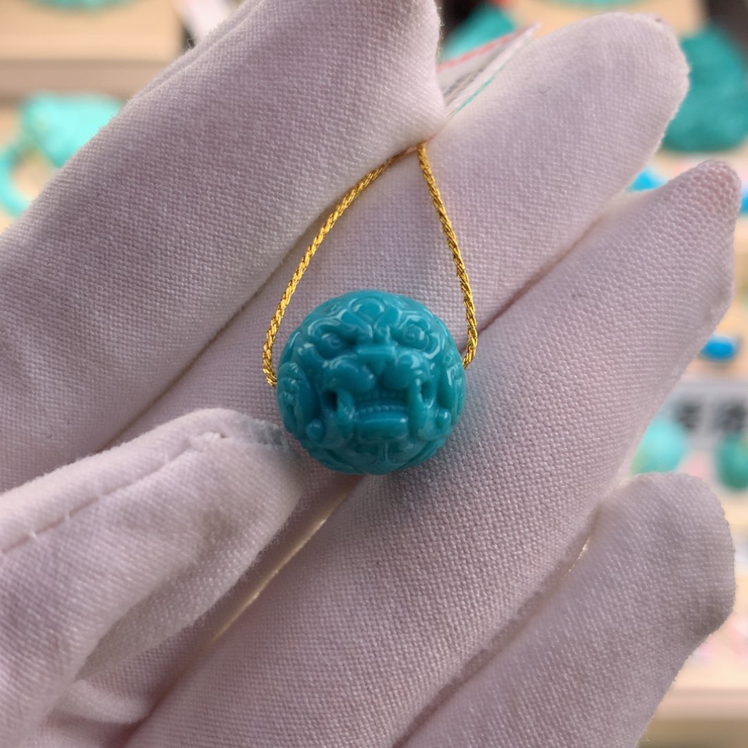 绿松石珠宝奇石未镶嵌13.6