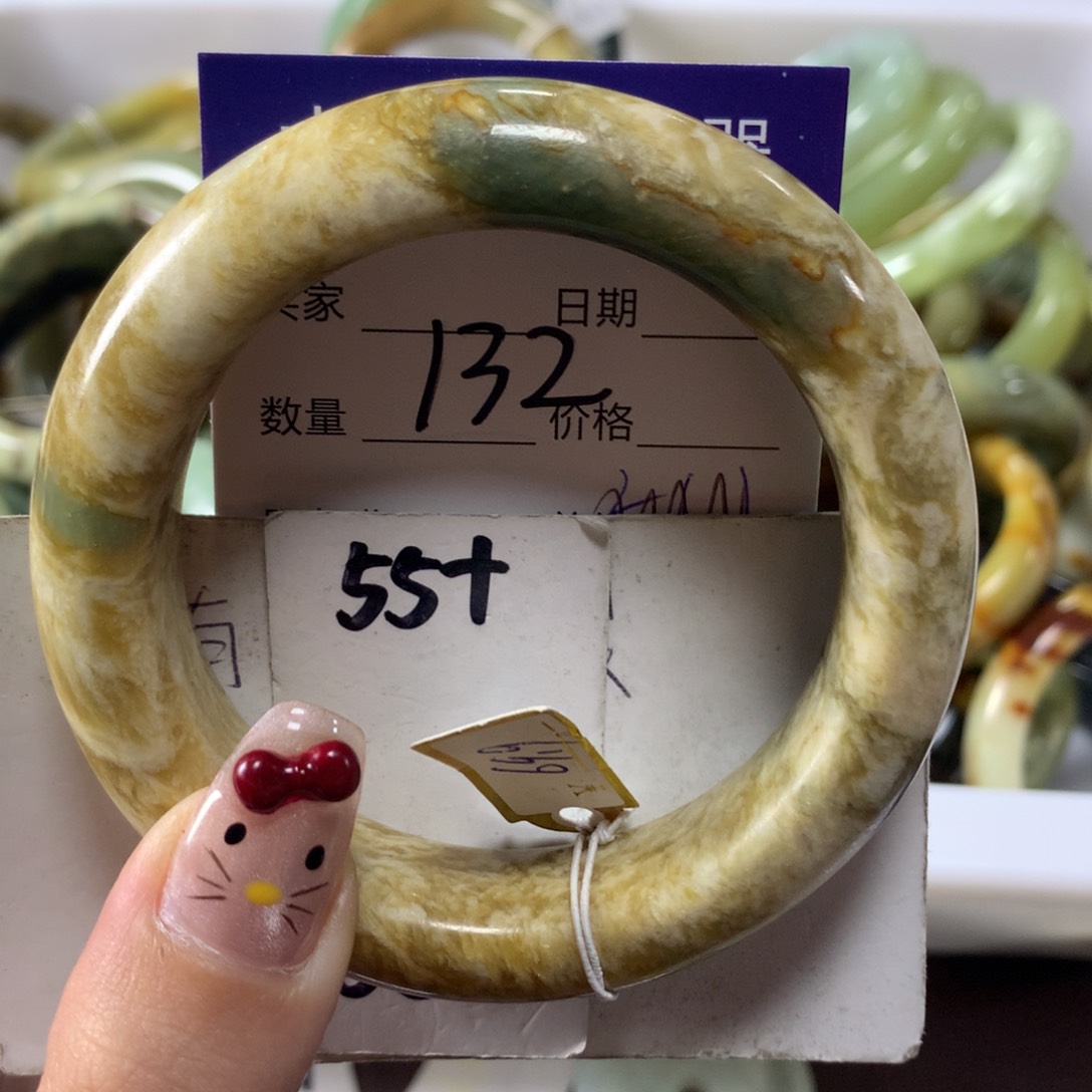 蛇纹石玉手镯未镶嵌132