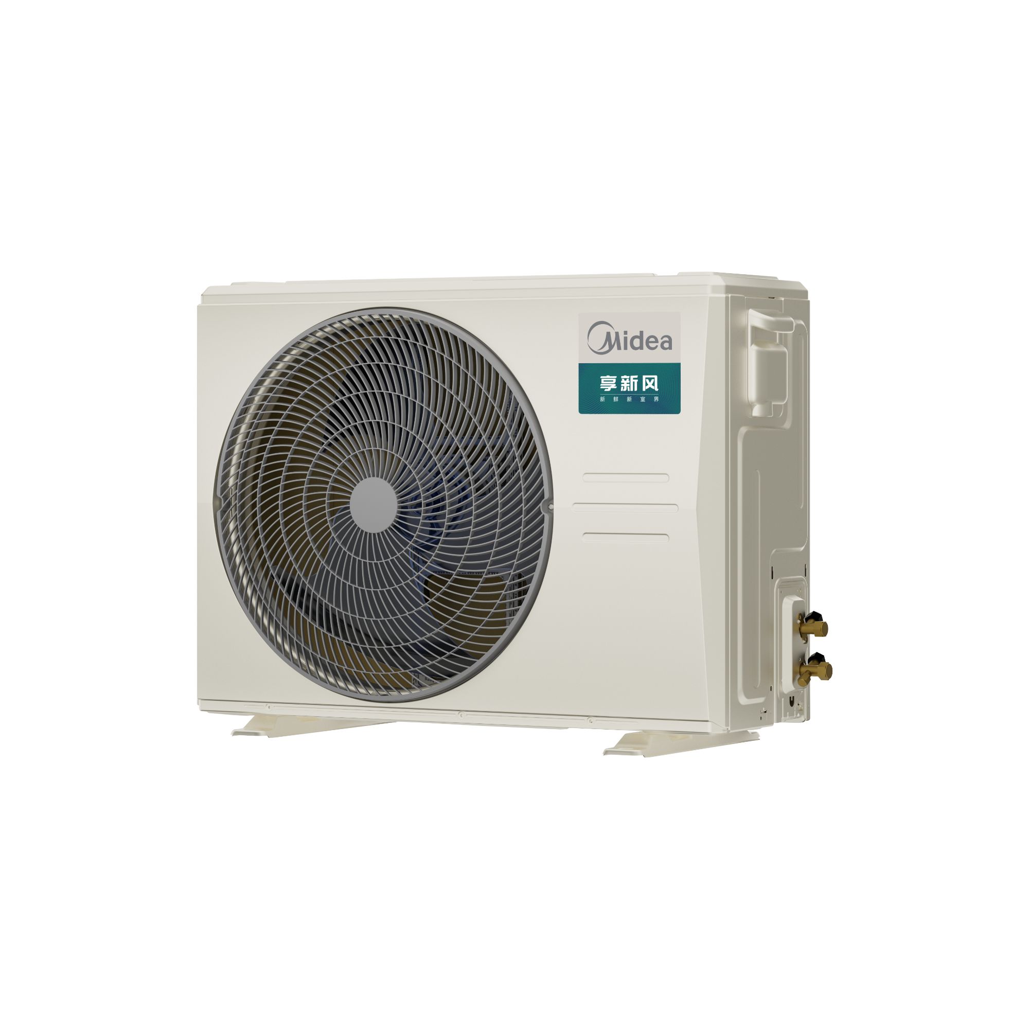 【陕西国补】大3匹享新风美的中央空调一拖一风管机双向新风