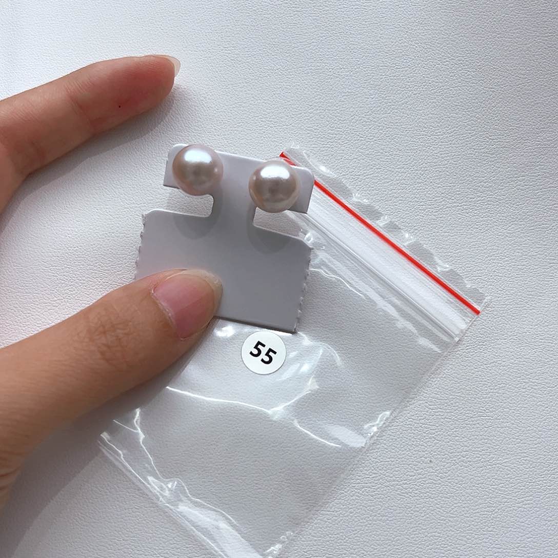 银S925镶嵌淡水珍珠耳饰