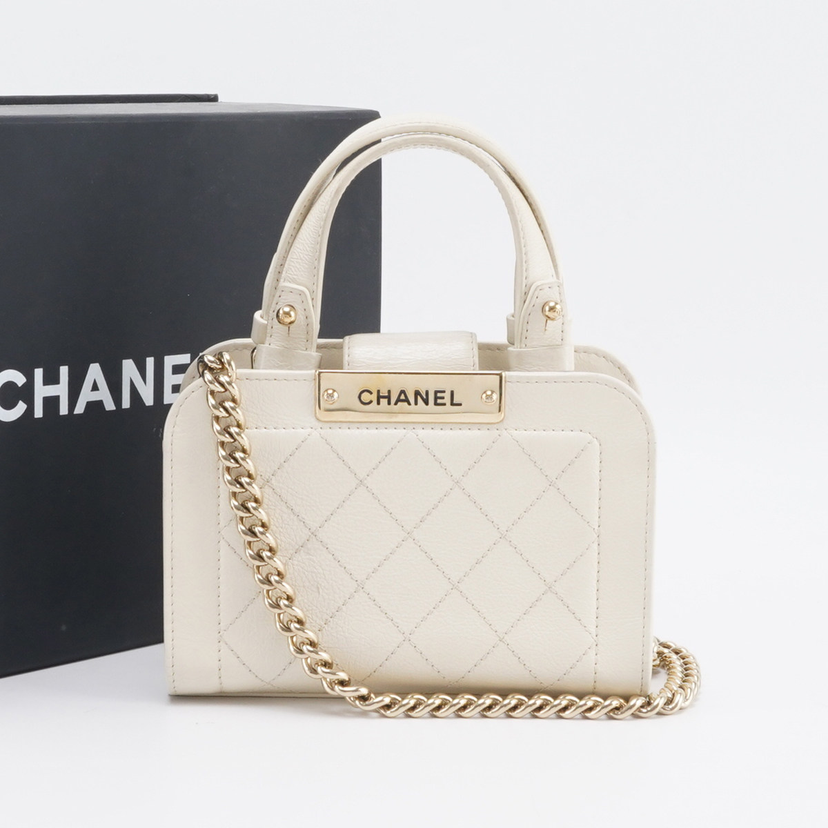 95新 Chanel/香奈儿 【总仓】小方包 Mini手提斜挎包/BGK302880009