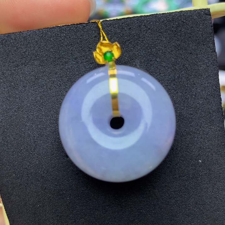 翡翠手链18K金镶嵌翡翠