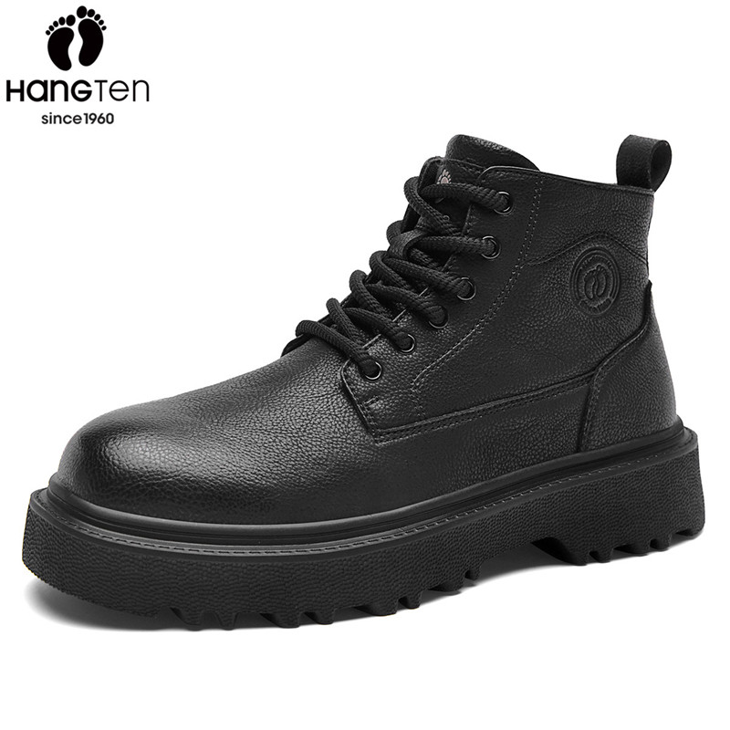 欢腾马丁靴男2025秋冬新款休闲户外英伦风工装鞋靴子厚底高帮鞋