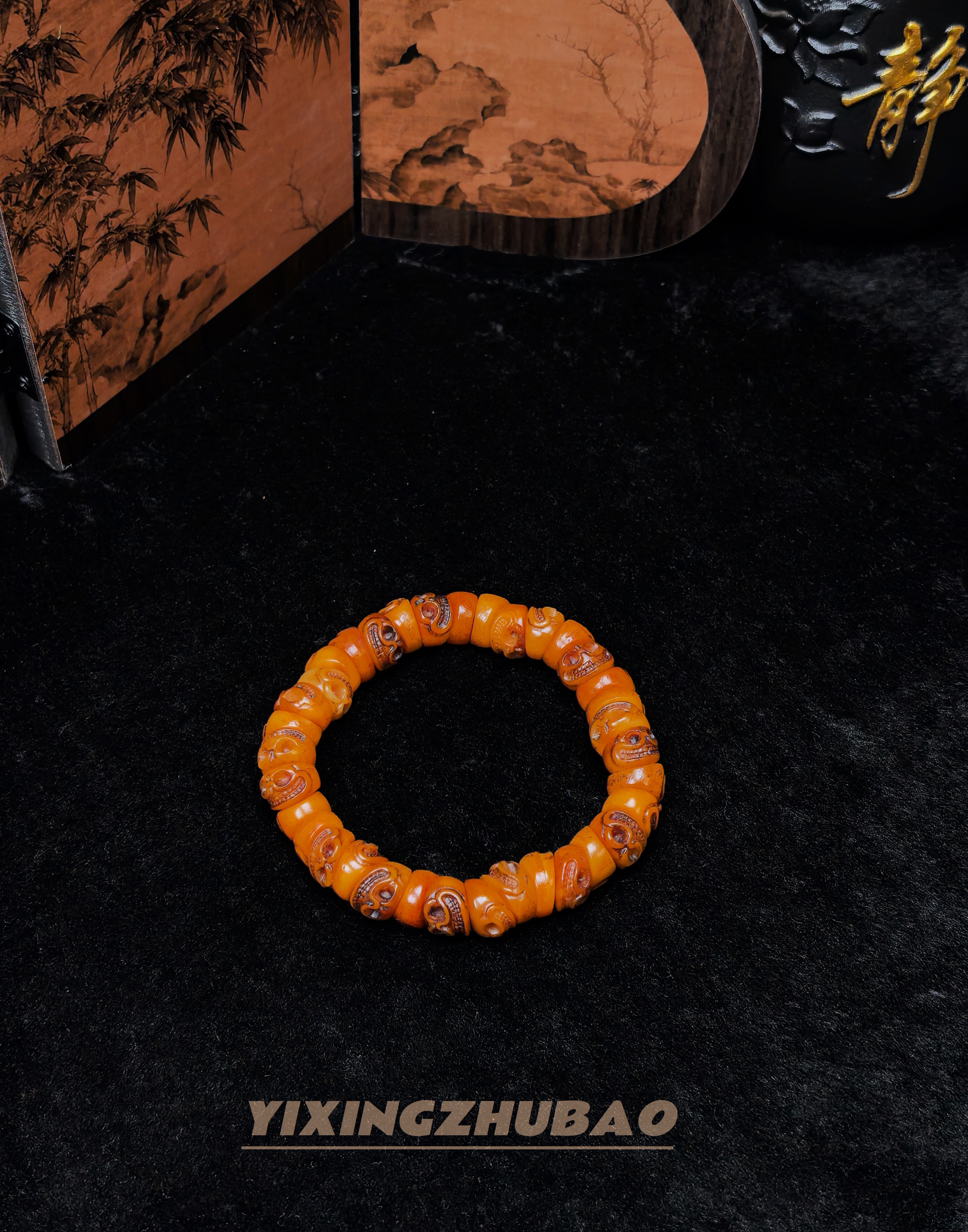 藏式 高端 骨质 手串1.2 p