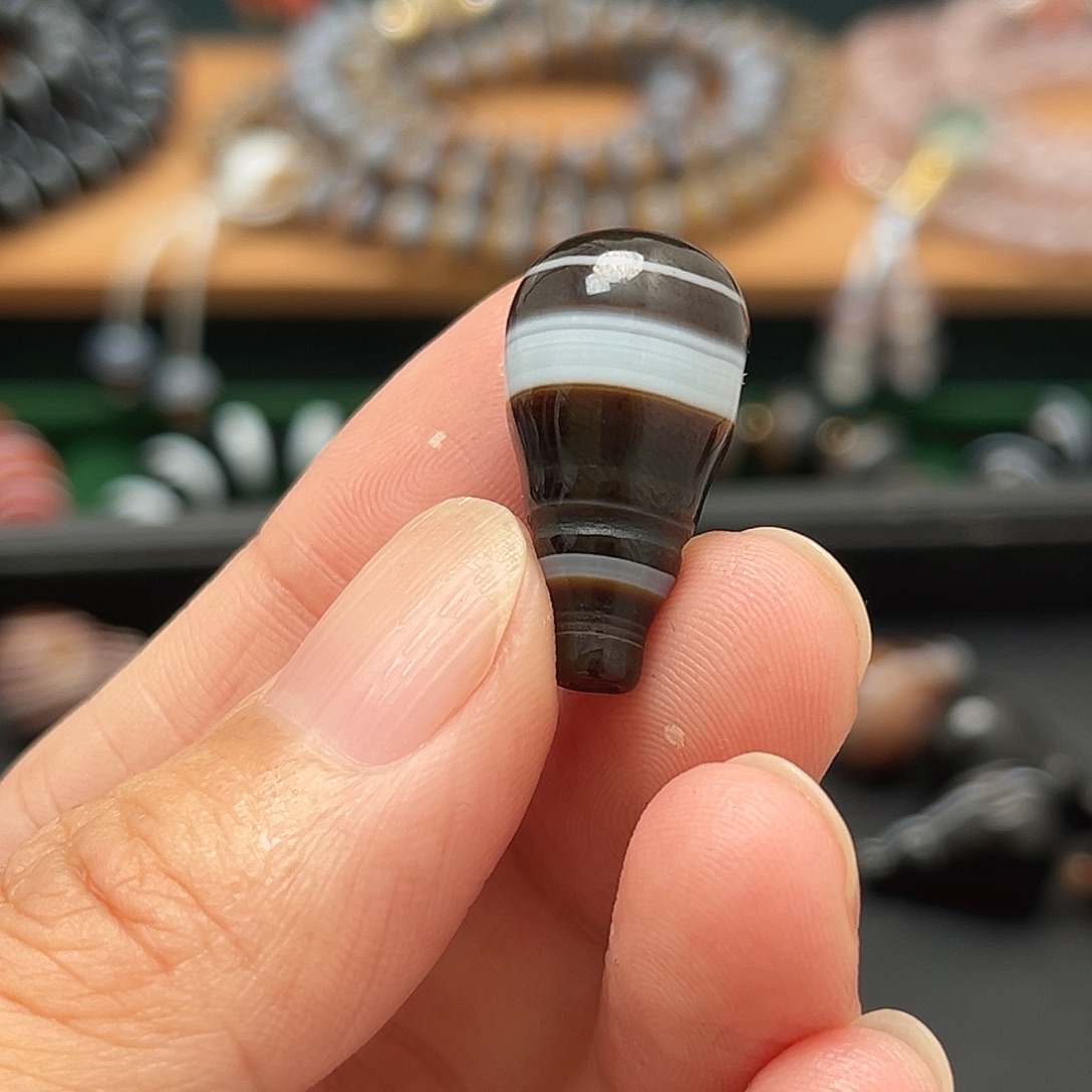 阿****玛瑙/玉髓合金单珠