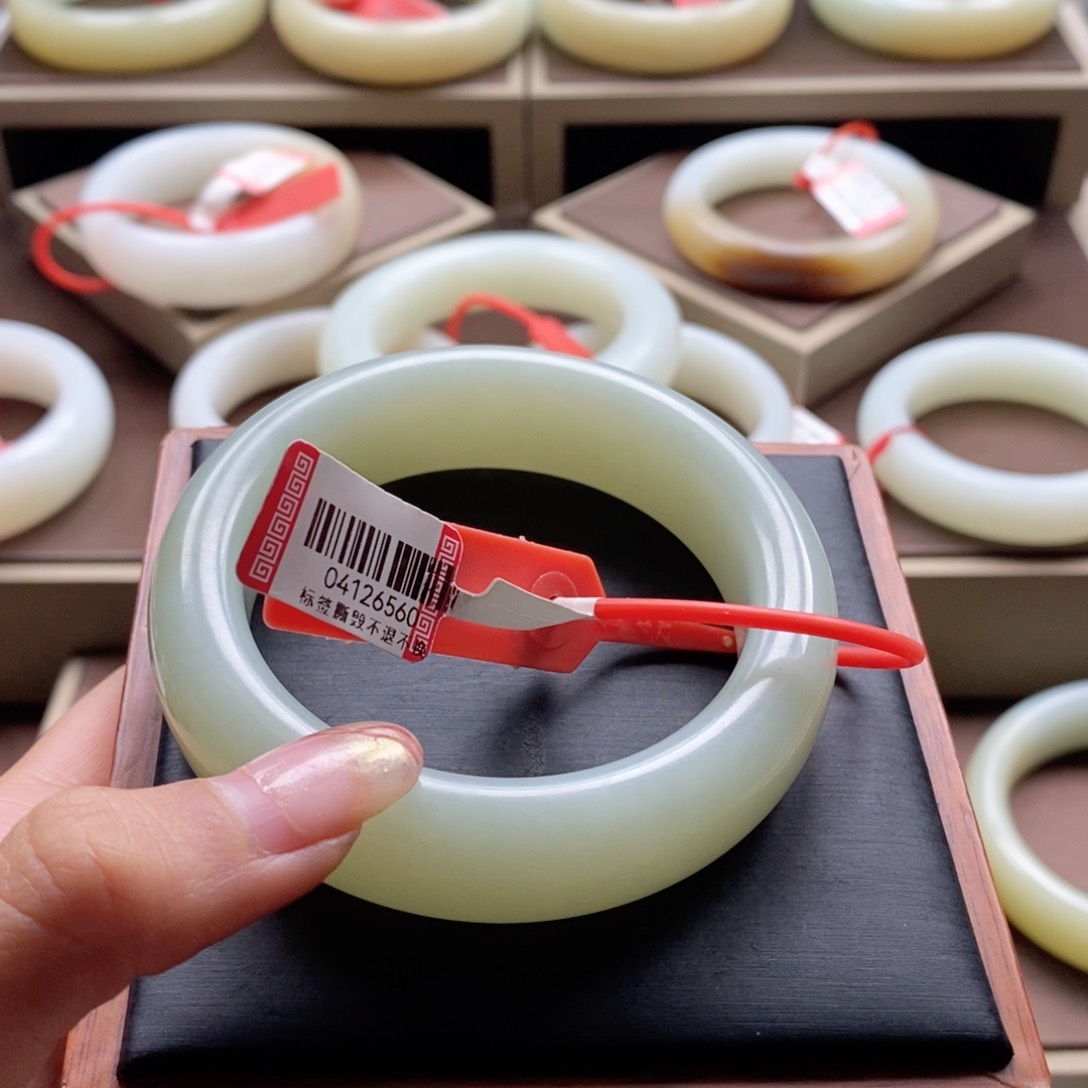 未镶嵌手镯和田玉灵***符