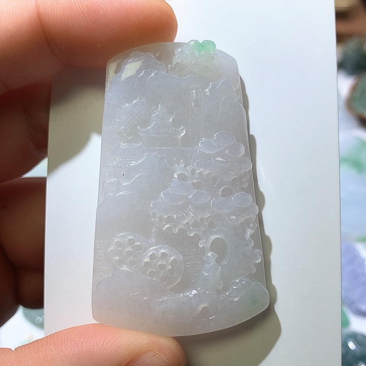 翡翠颈饰未镶嵌挂件