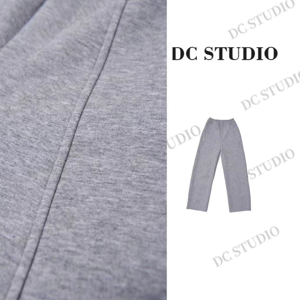 DC STUDIO【轻盈】2025早春新款休闲百搭高腰显瘦时尚九分休闲裤