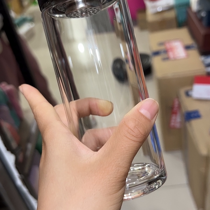 玻璃杯41041014104101205黑色单层烫手玻璃杯