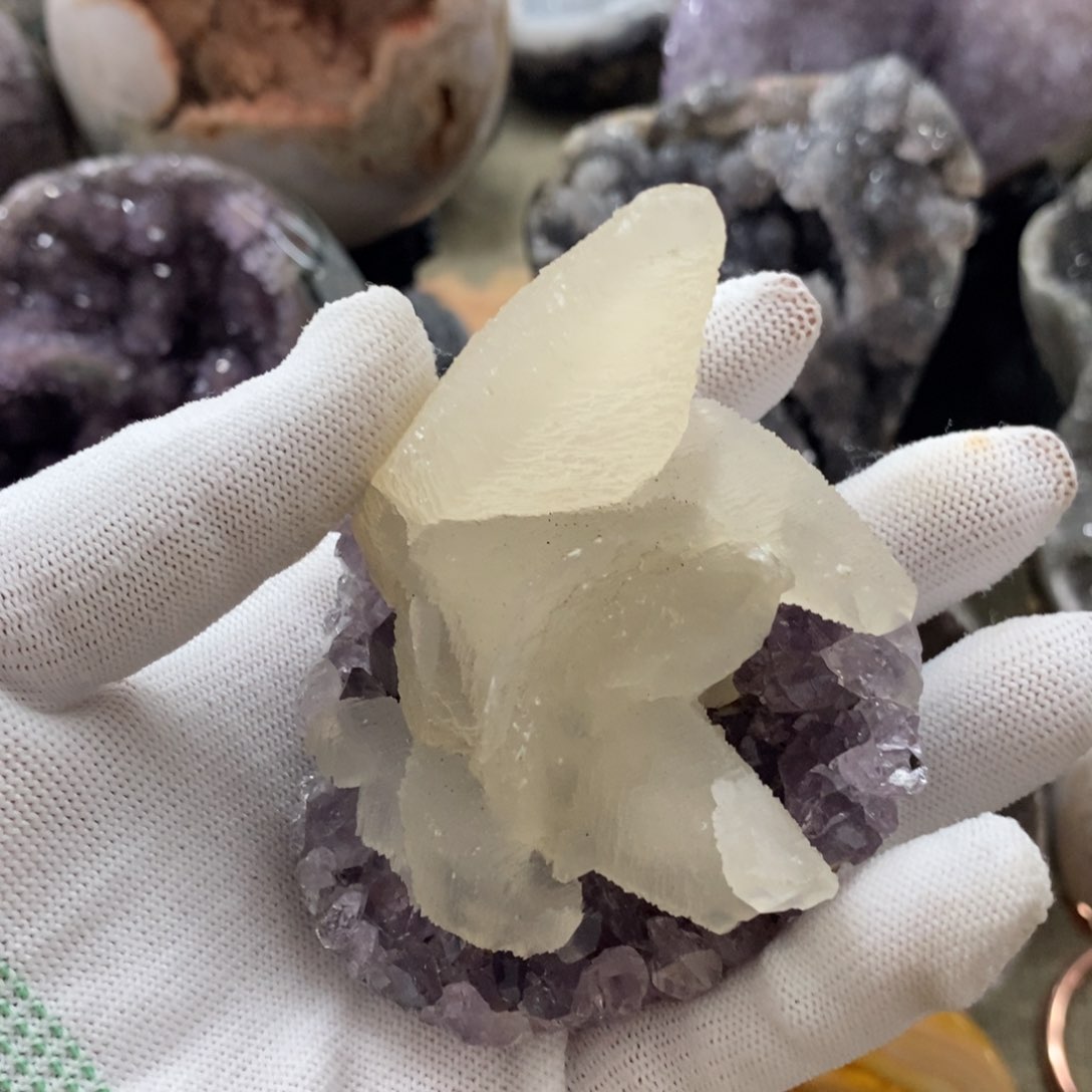 水晶奇石平板未镶嵌