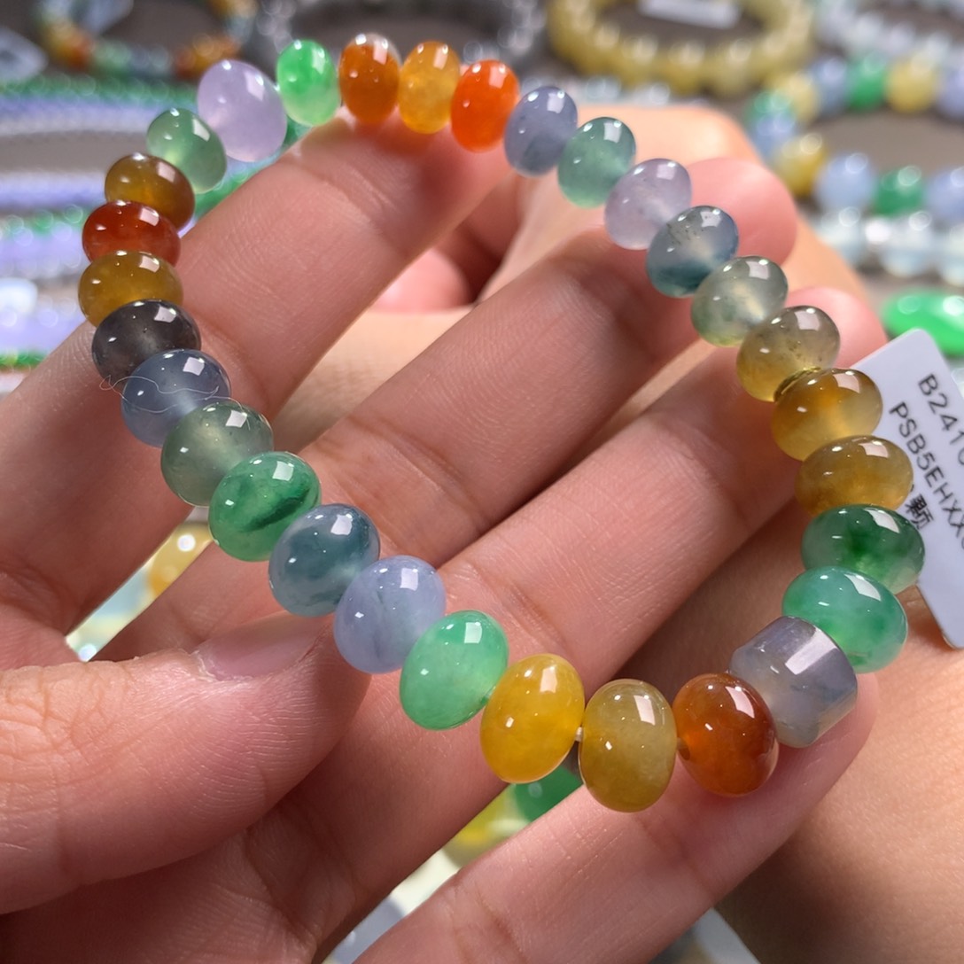 翡翠手链未镶嵌卡7.5～9