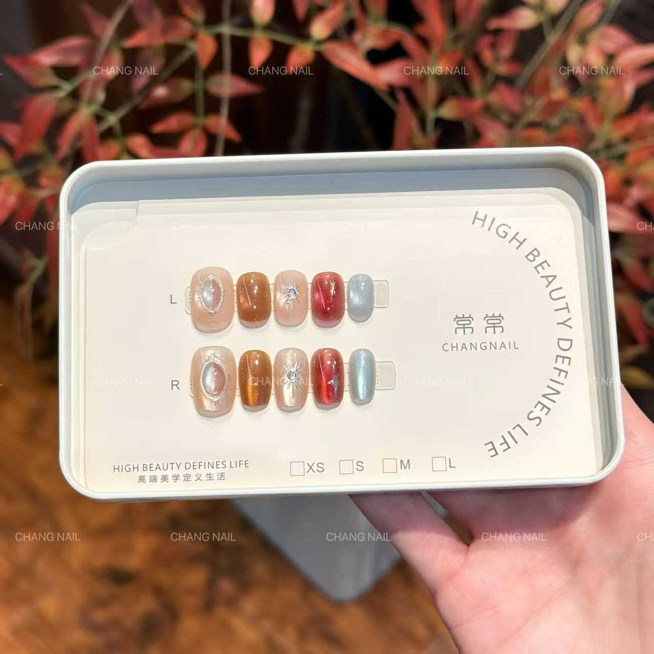 梵星琥珀-Fran Amber-穿戴甲多彩琥珀色神秘感气质氛围感 10片装